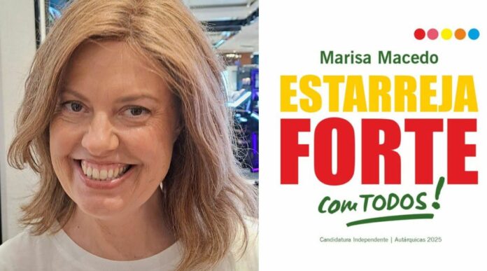 Marisa Macedo e o logotipo da candidatura