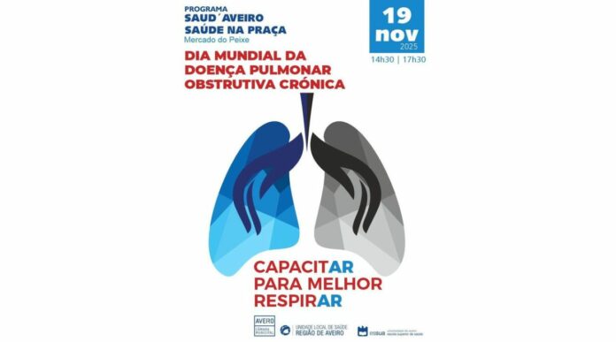 SAÚD´AVEIRO – Saúde na Praça sensibiliza para prevenção da Doença Pulmonar Obstrutiva Crónica